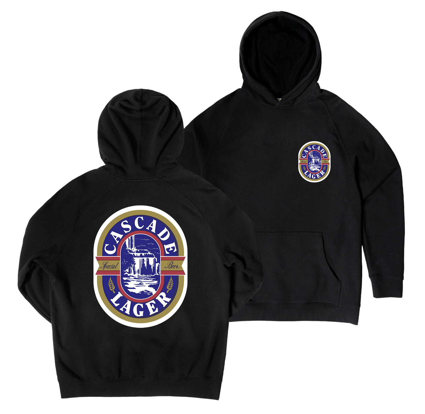 Cascade Crest Hoodie — Black