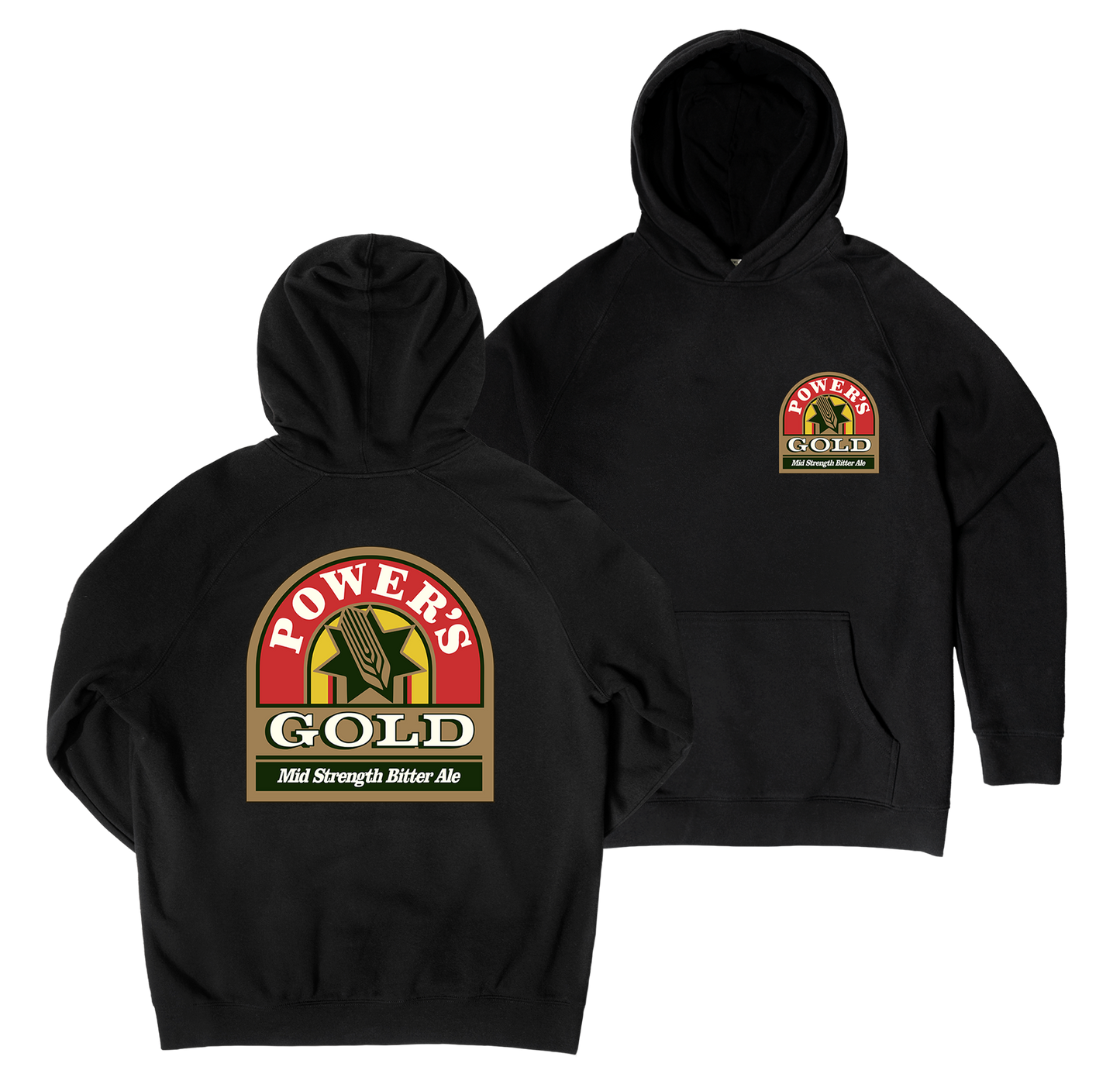 Power's Gold Hoodie — Black
