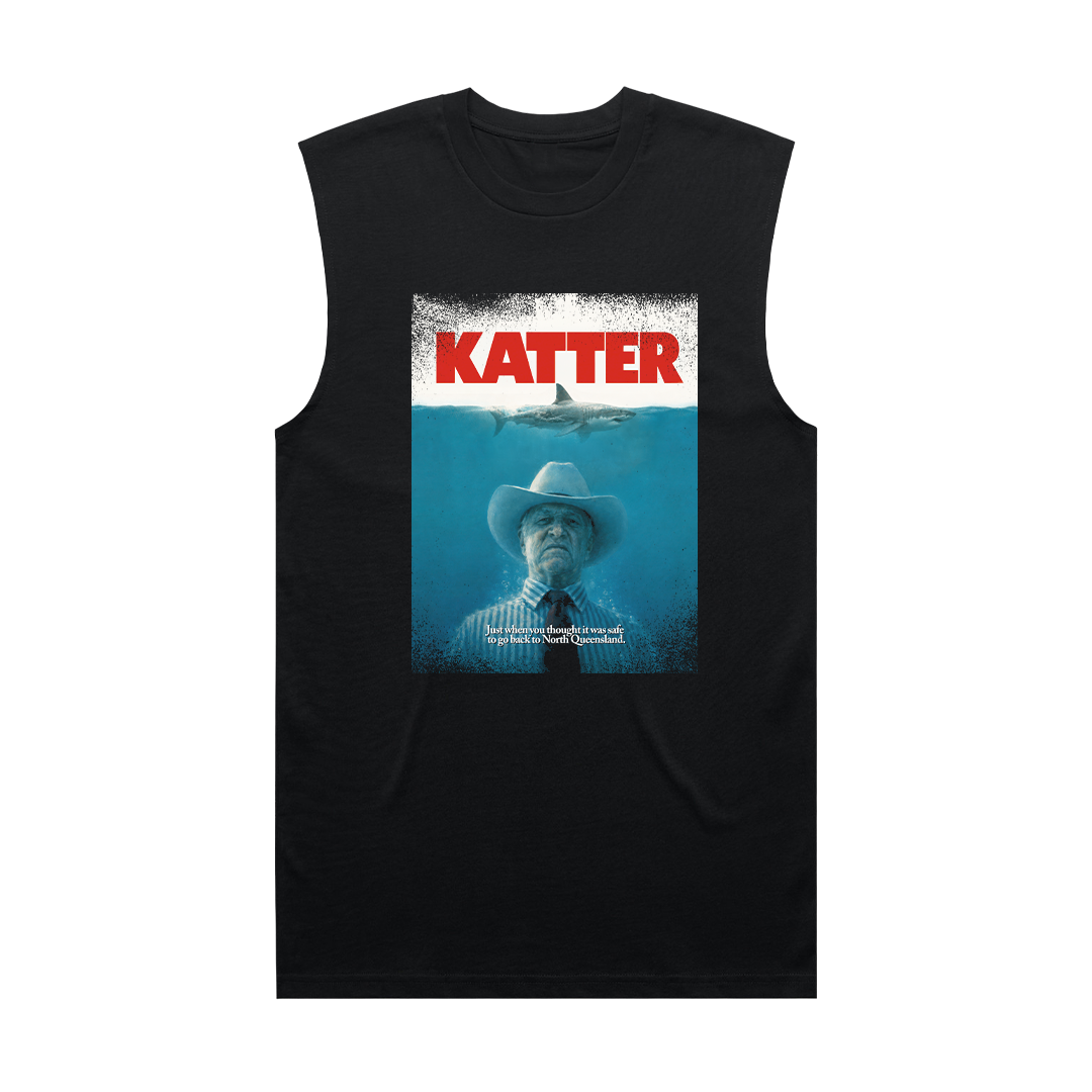 Katter Jaws Muscle Tee Black