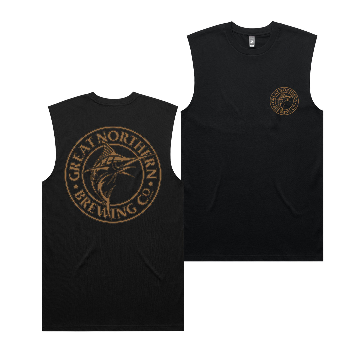 Great Northern Wireframe Muscle Tee Black