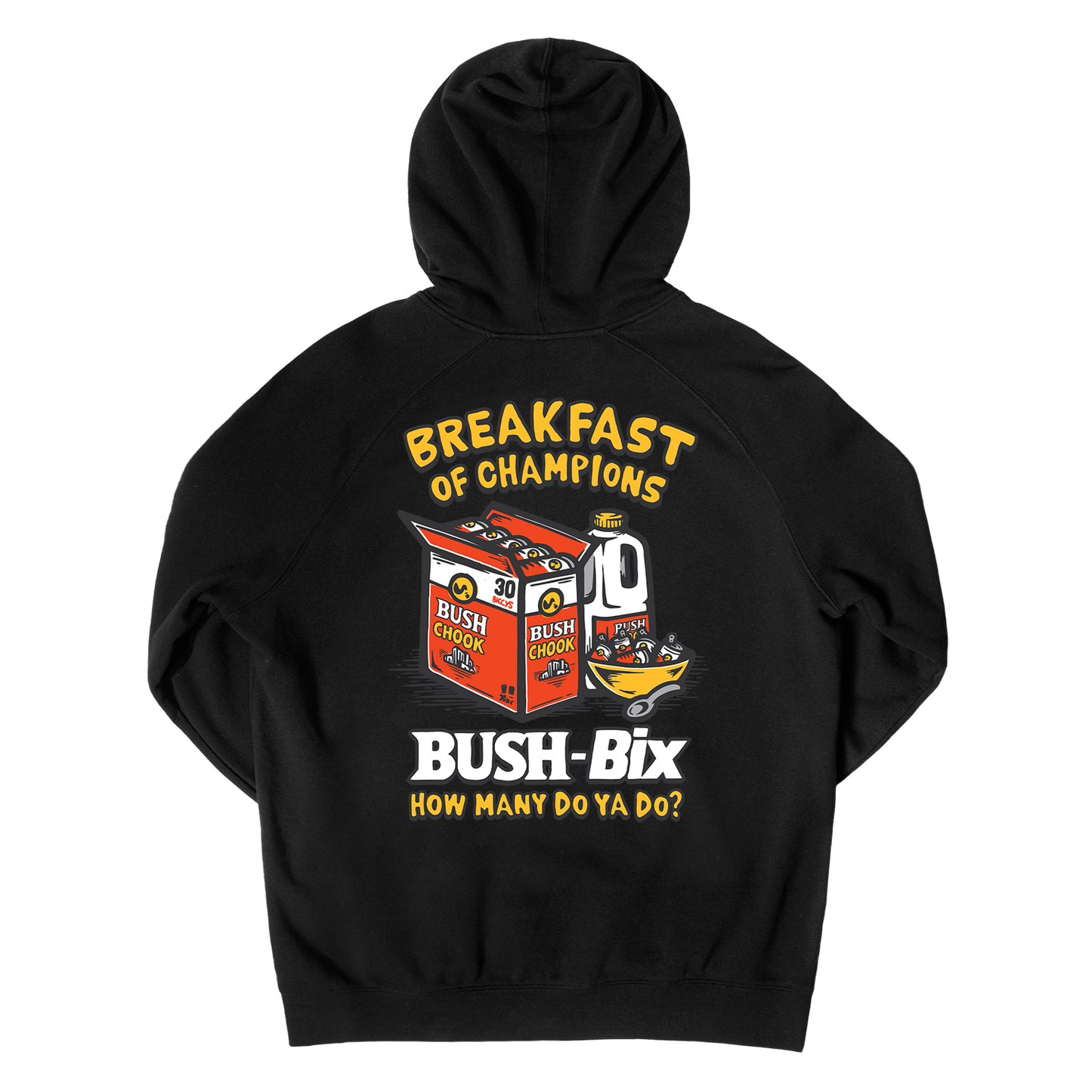 Bush Bix Hoodie Black Hoodie Bush Chook