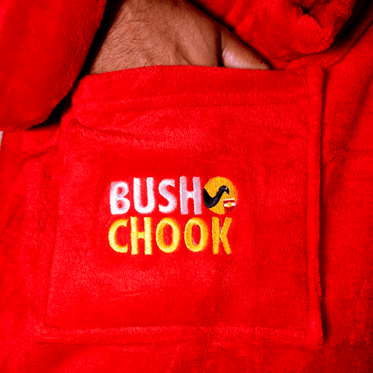 Bush Chook Hooded Robe Bathrobe Bush Chook