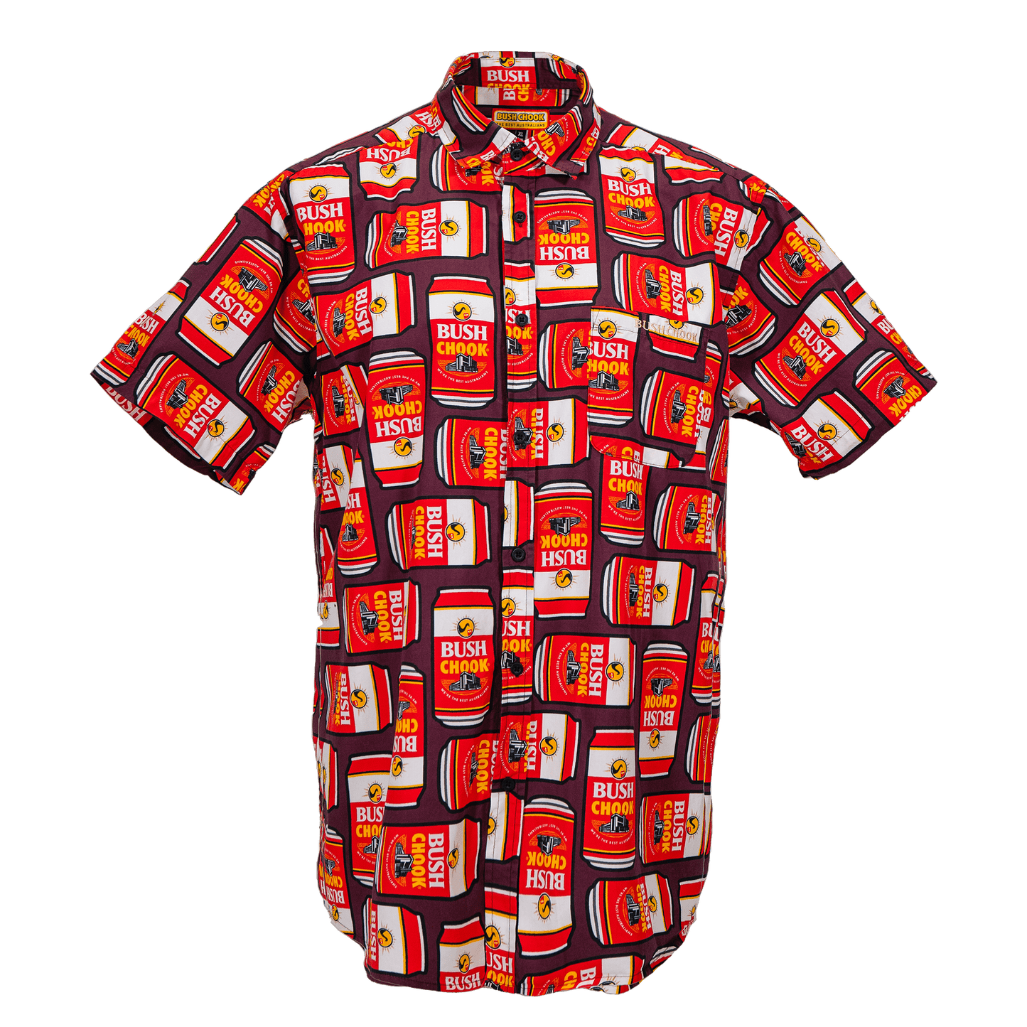 Canned Chook Button-up Button-up Bush Chook