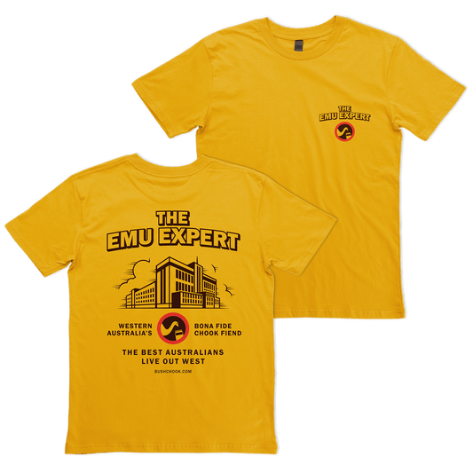Emu Expert Tee Mustard T-Shirt Bush Chook