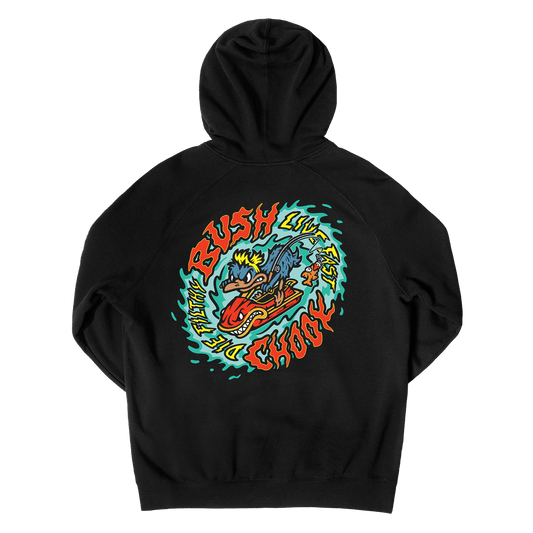 Fast & Filthy Hoodie Black Hoodie Bush Chook