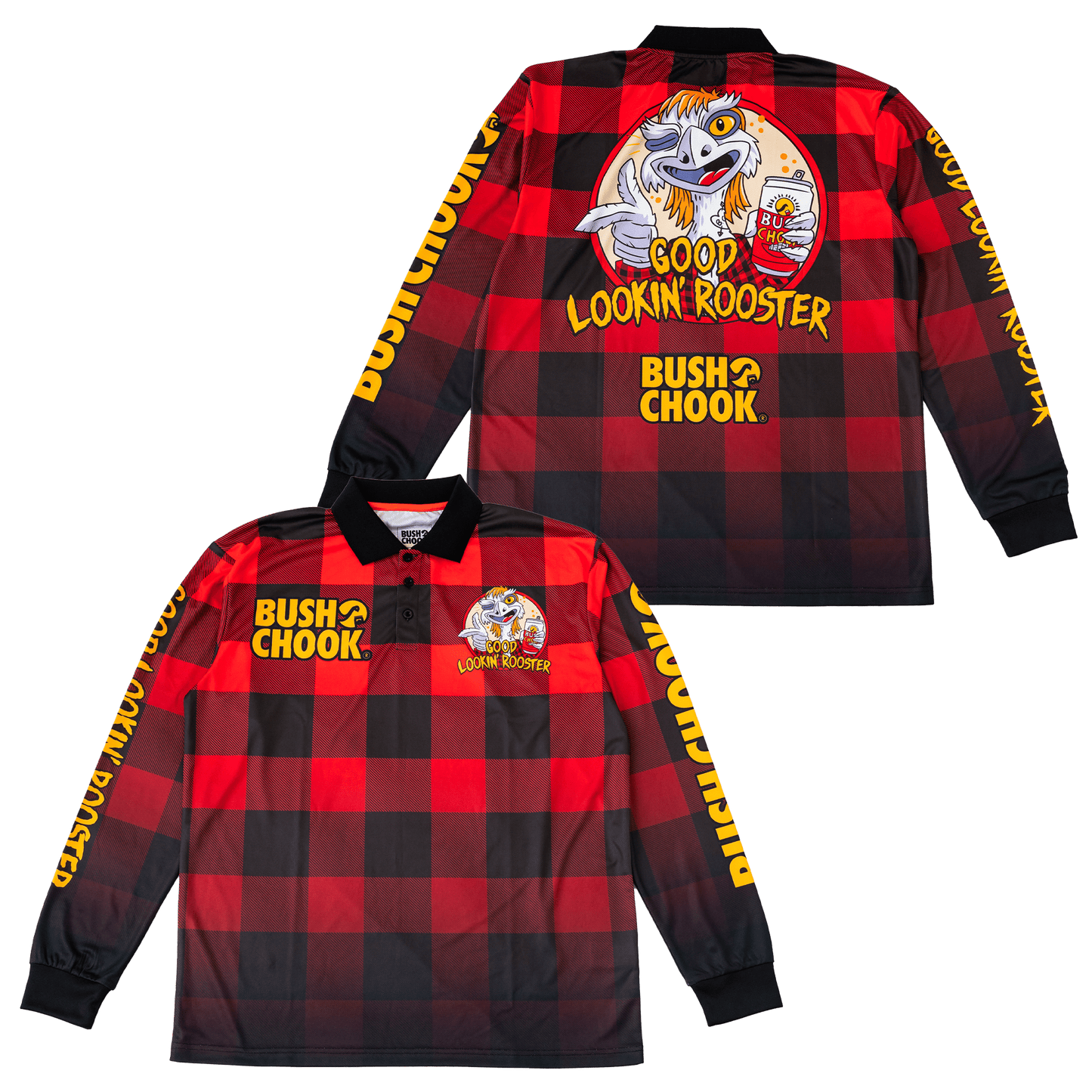 Good Lookin' Rooster Fishing Jersey Fishing Jersey Bush Chook
