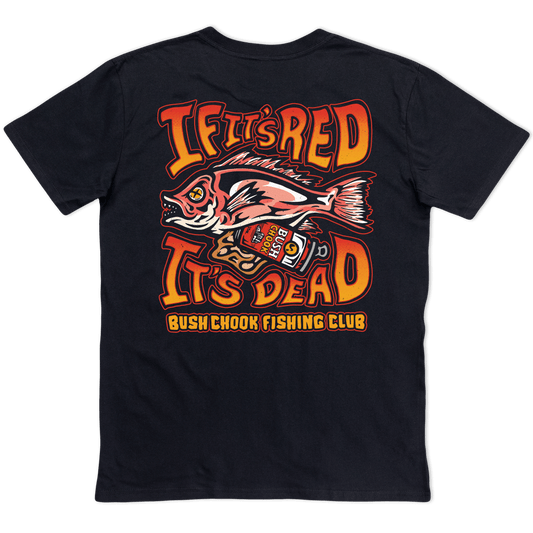 Gutted Tee Black T-Shirt Bush Chook