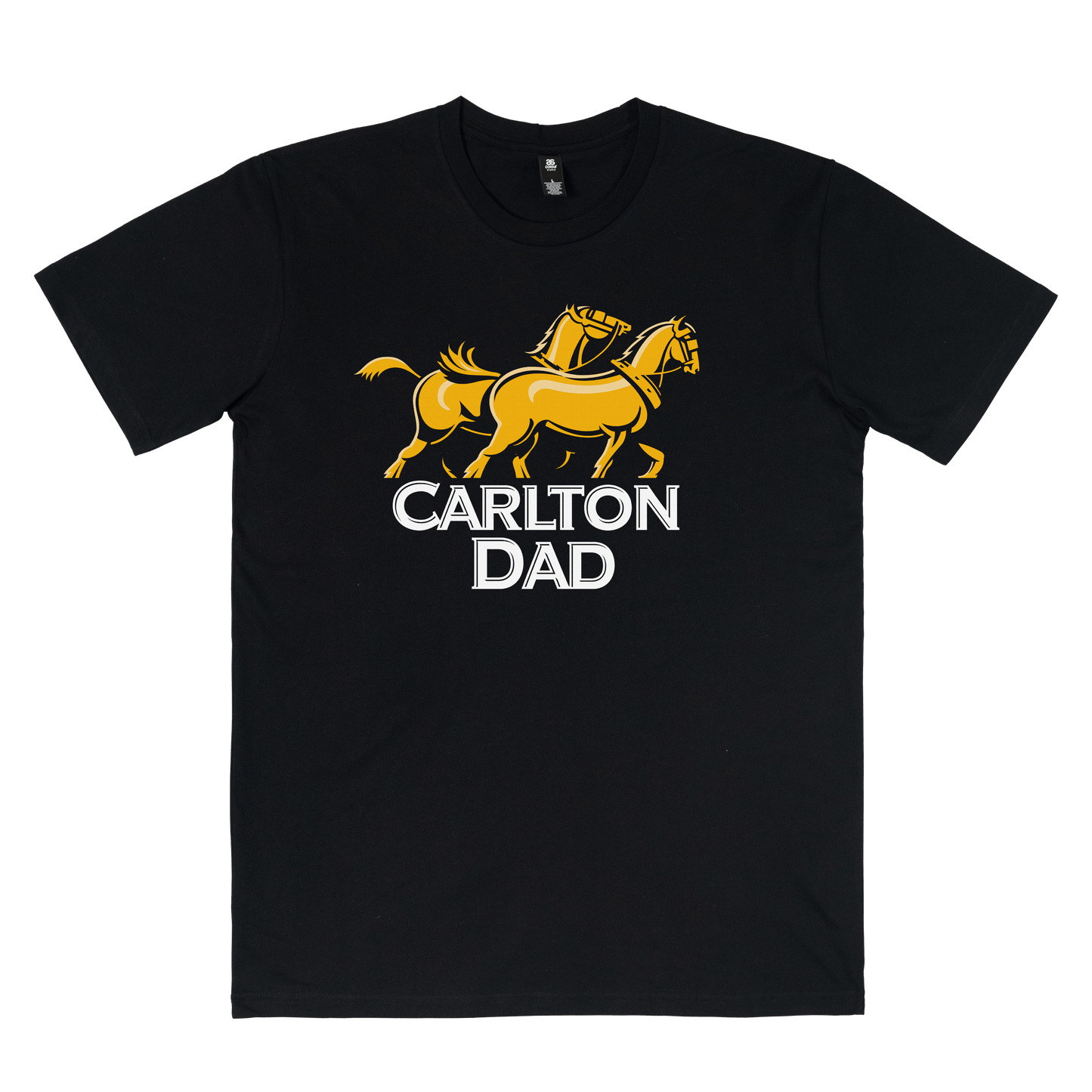 Carlton Draught Dad Tee Black T-Shirt Carlton Draught