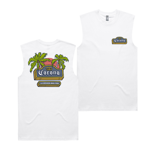 Cantina Muscle Tee White T-Shirt Corona
