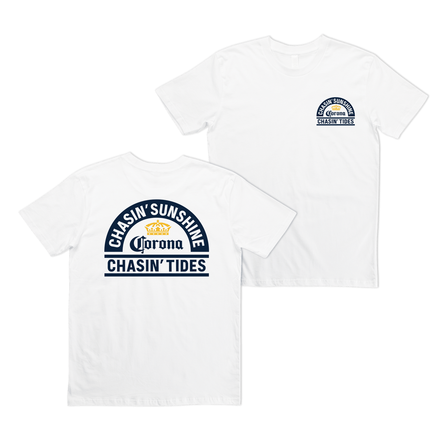 Chasin' Tides Tee White T-Shirt Corona