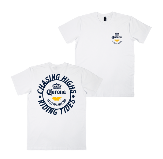 Chasing Highs Tee White T-Shirt Corona