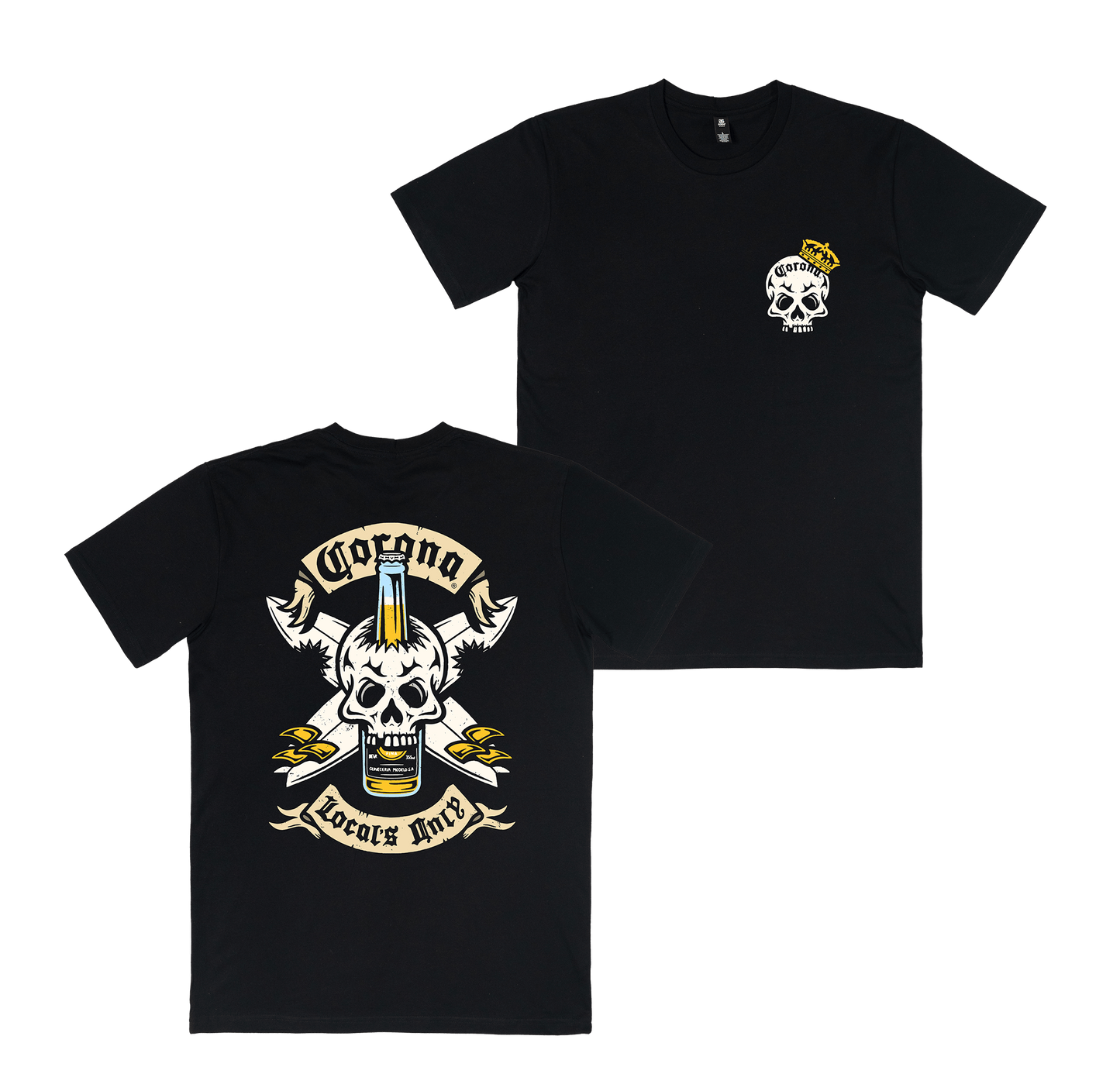 Locals Only Tee Black T-Shirt Corona