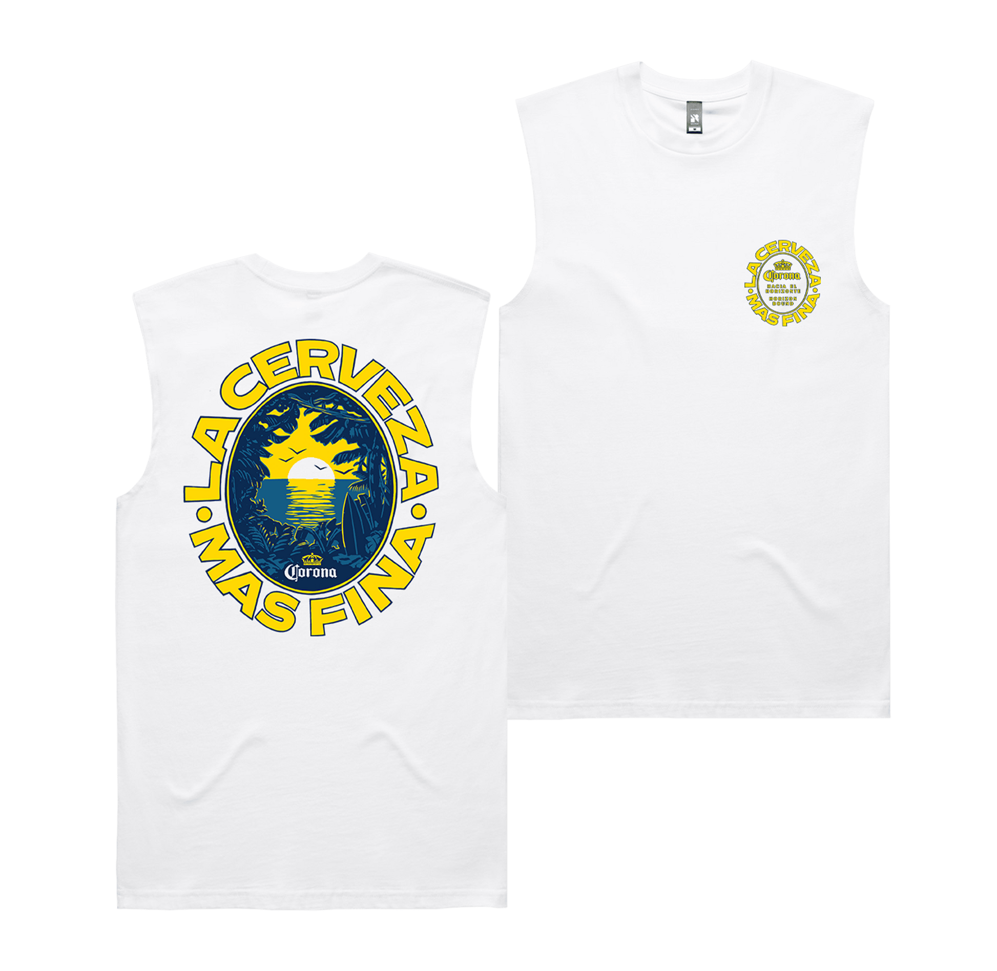 Sunset Bound Muscle Tee Black T-Shirt Corona