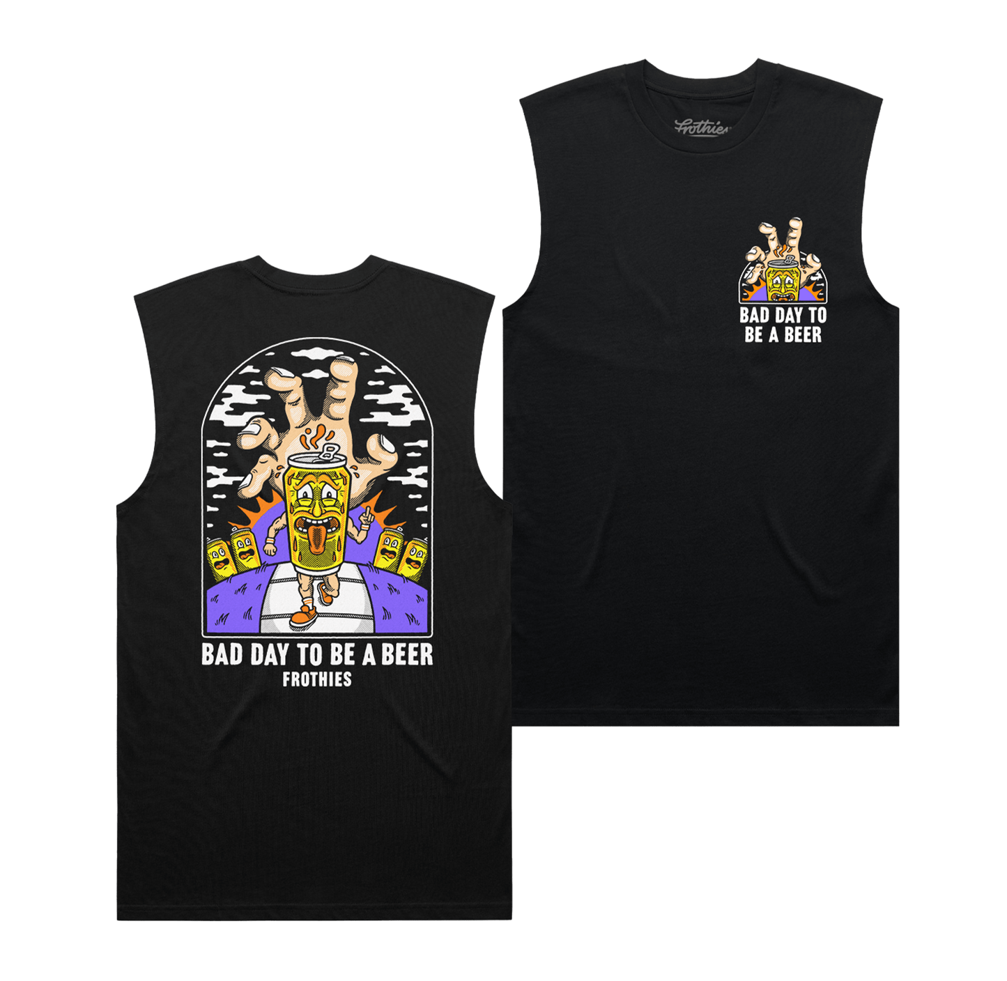 Bad Day Muscle Tee Black Muscle Tank Frothies