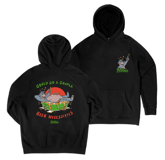 Beer Necessities Hoodie Black Hoodie Frothies