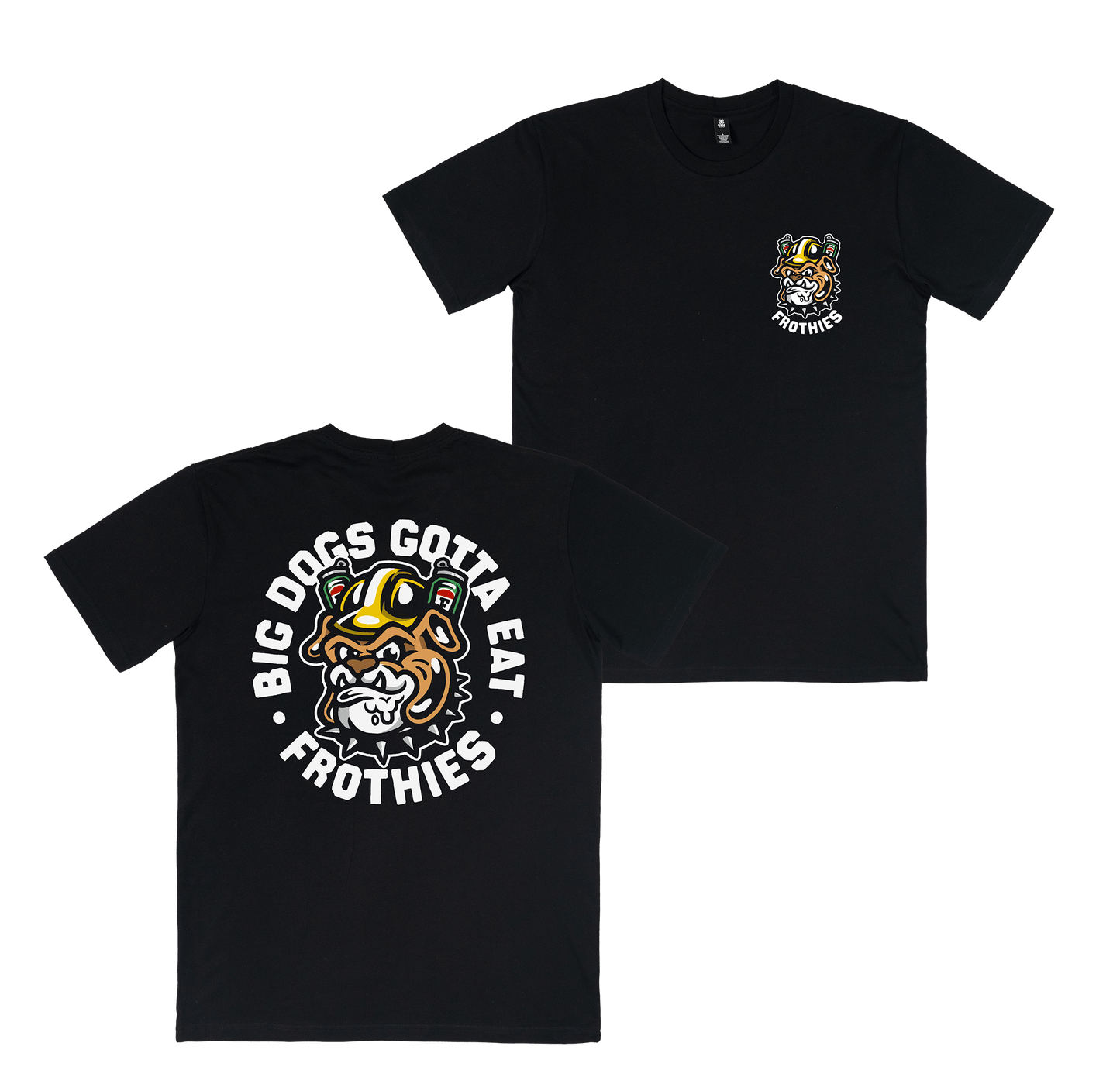 Big Dog Tee Black T-Shirt Frothies