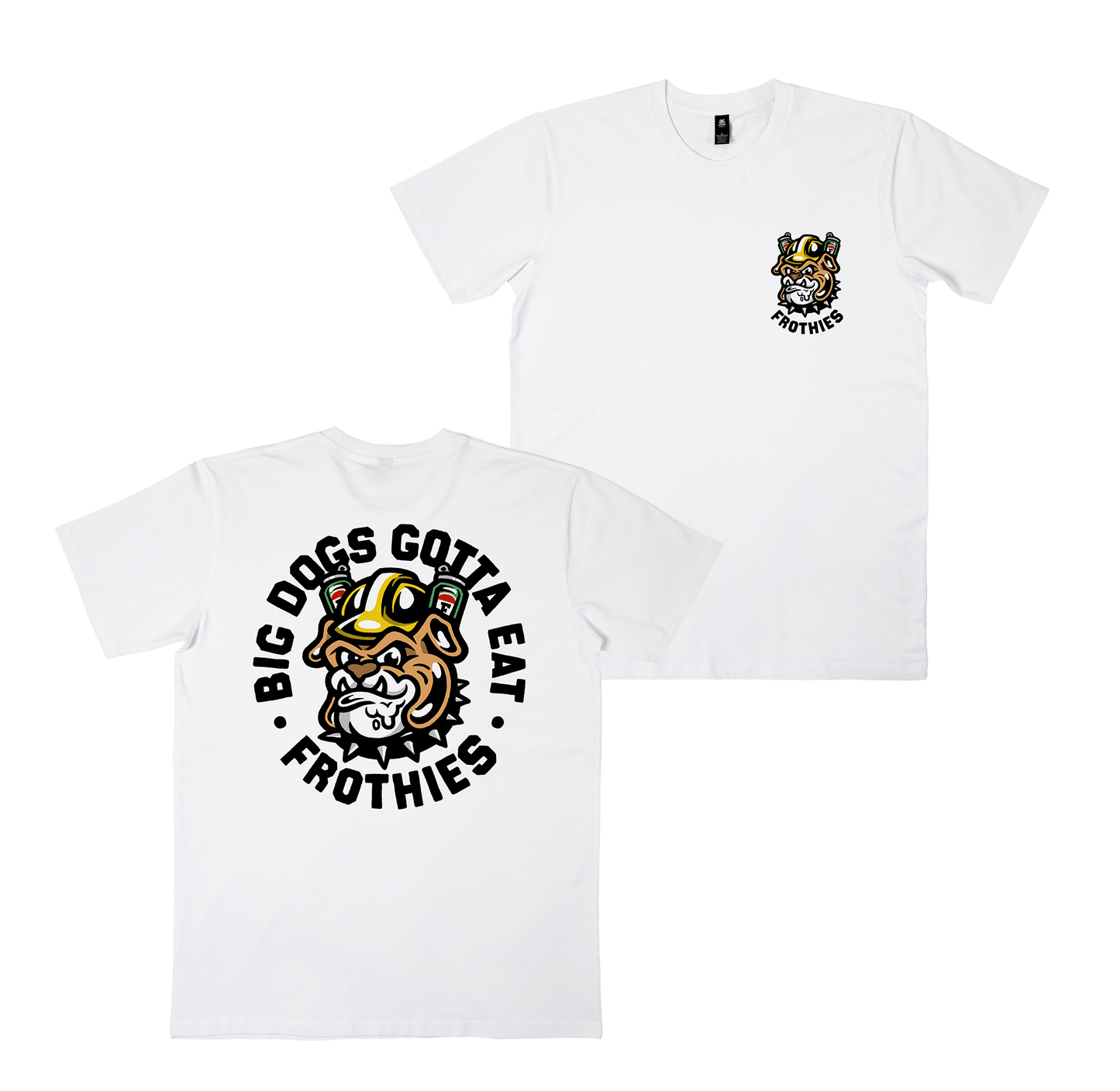 Big Dog Tee White T-Shirt Frothies