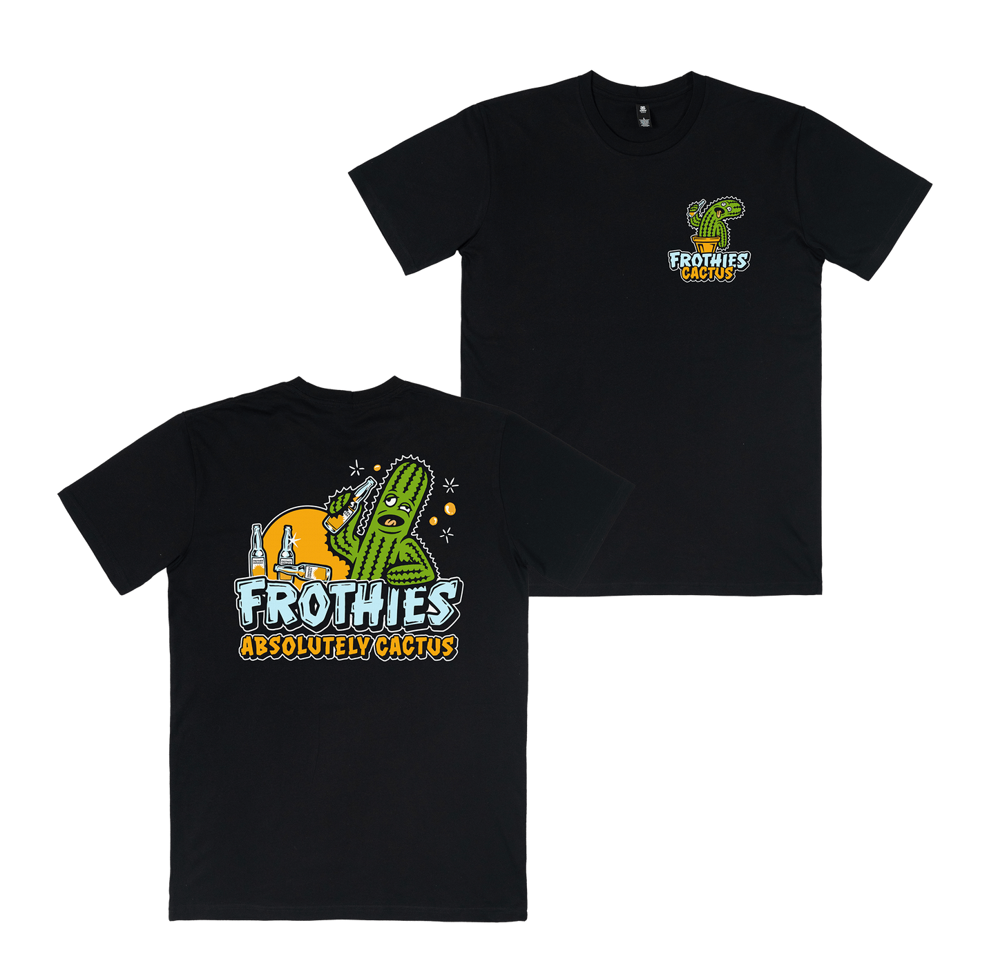 Cactus Tee Black T-Shirt Frothies