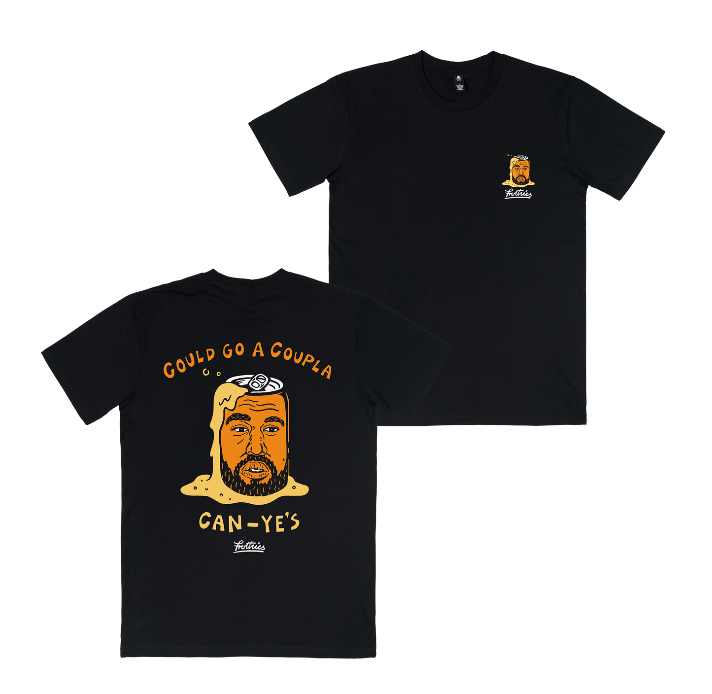 Can-ye West Tee Black T-Shirt Frothies
