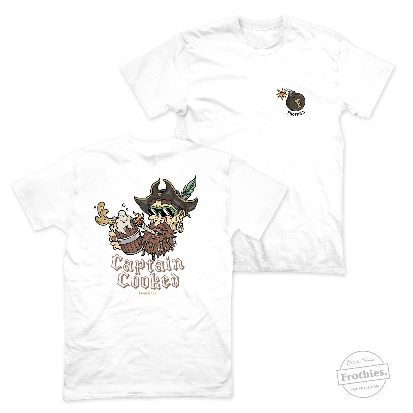 Captain Cooked Tee T-Shirt Frothies