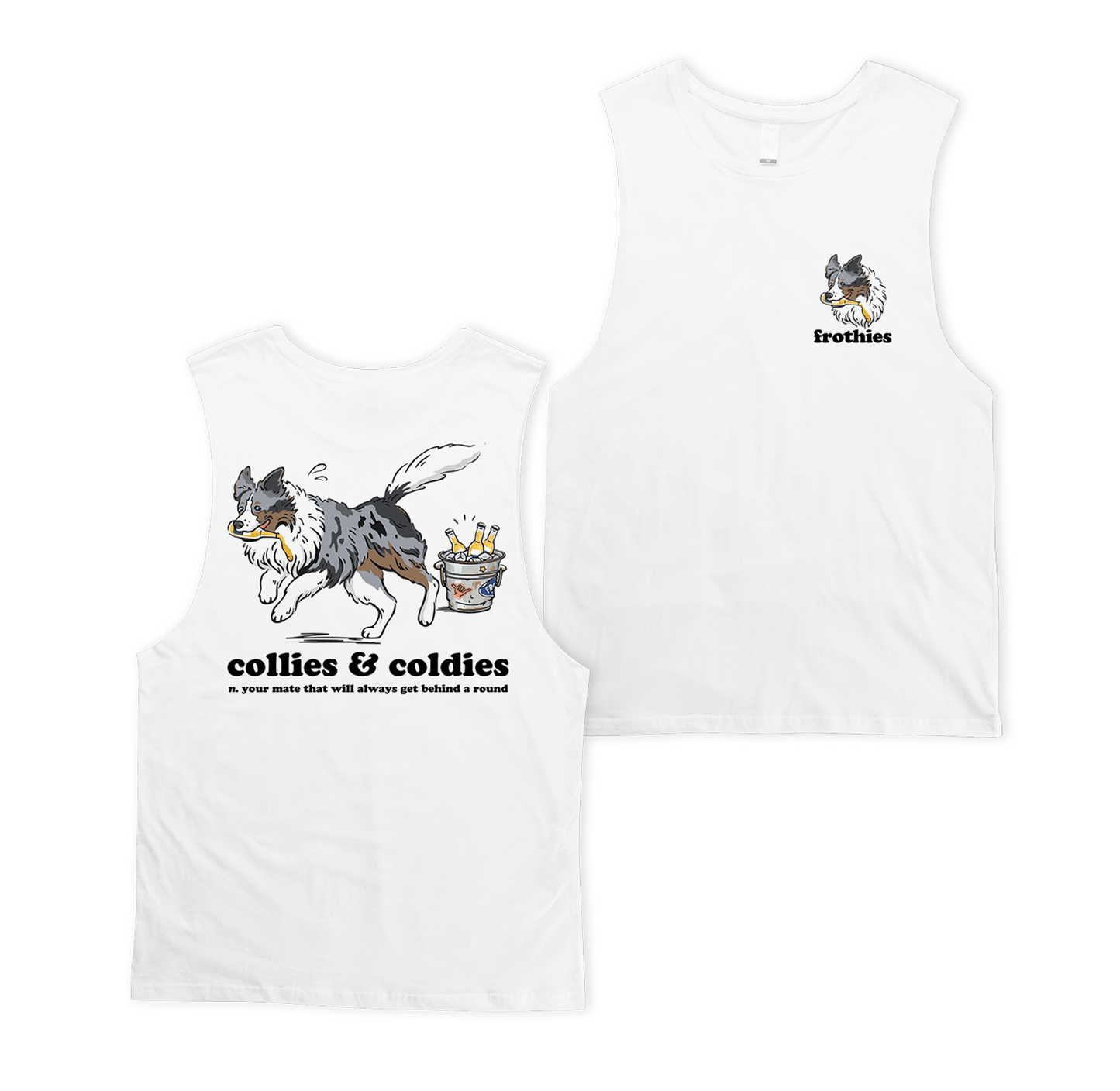 Collies & Coldies Muscle Tee Muscle Tanks Frothies