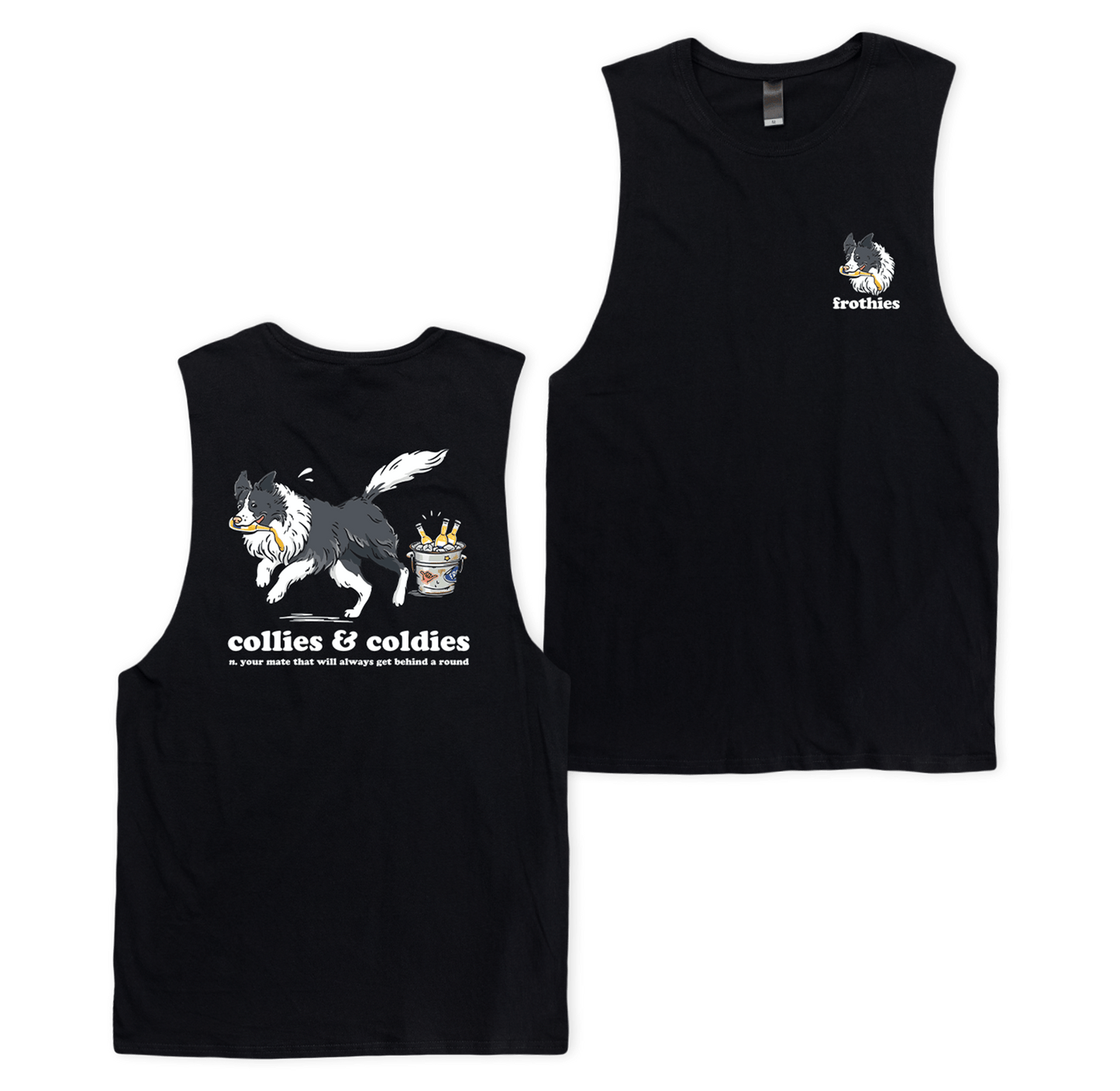 Collies & Coldies Muscle Tee Muscle Tanks Frothies