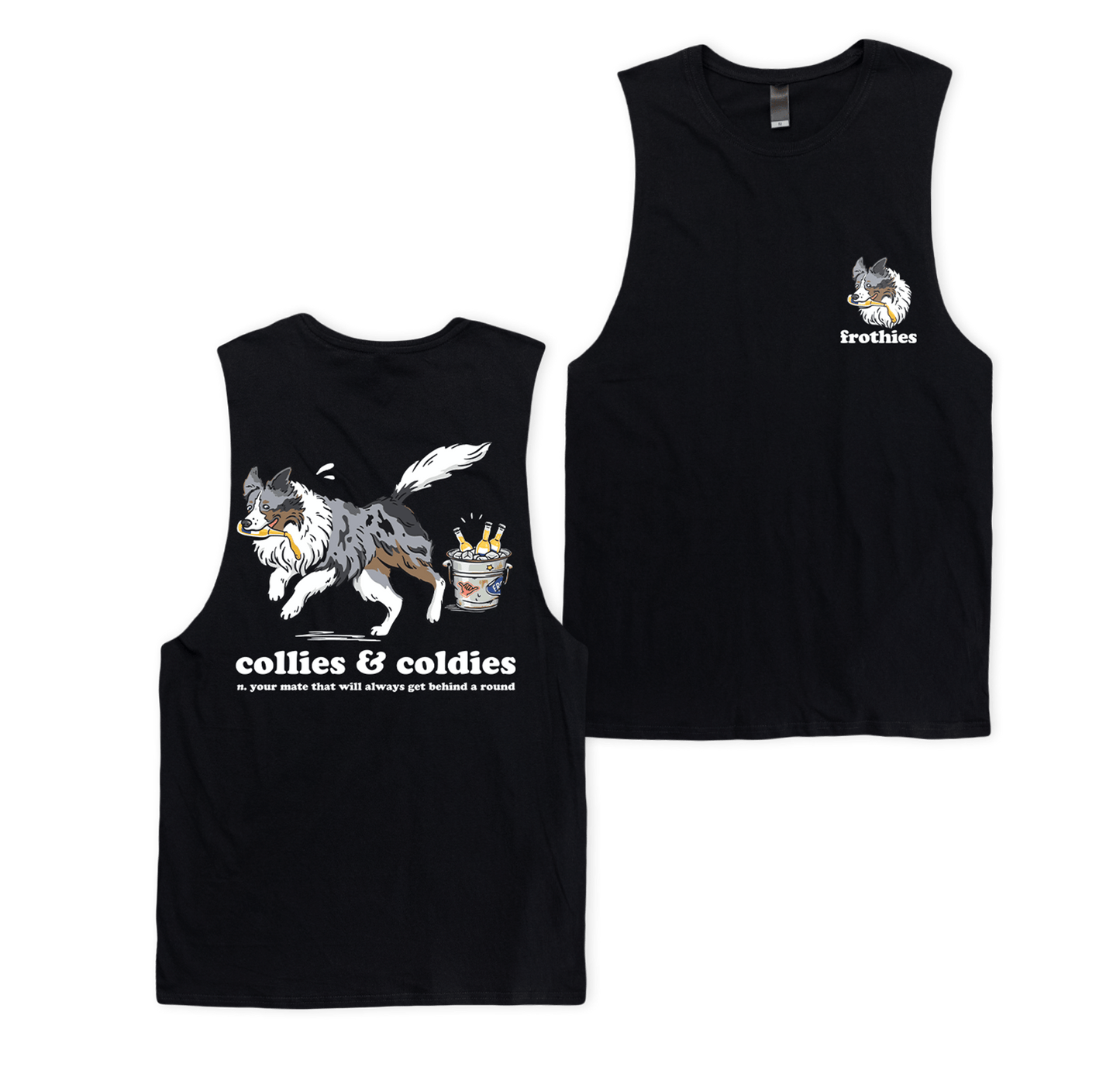 Collies & Coldies Muscle Tee Muscle Tanks Frothies