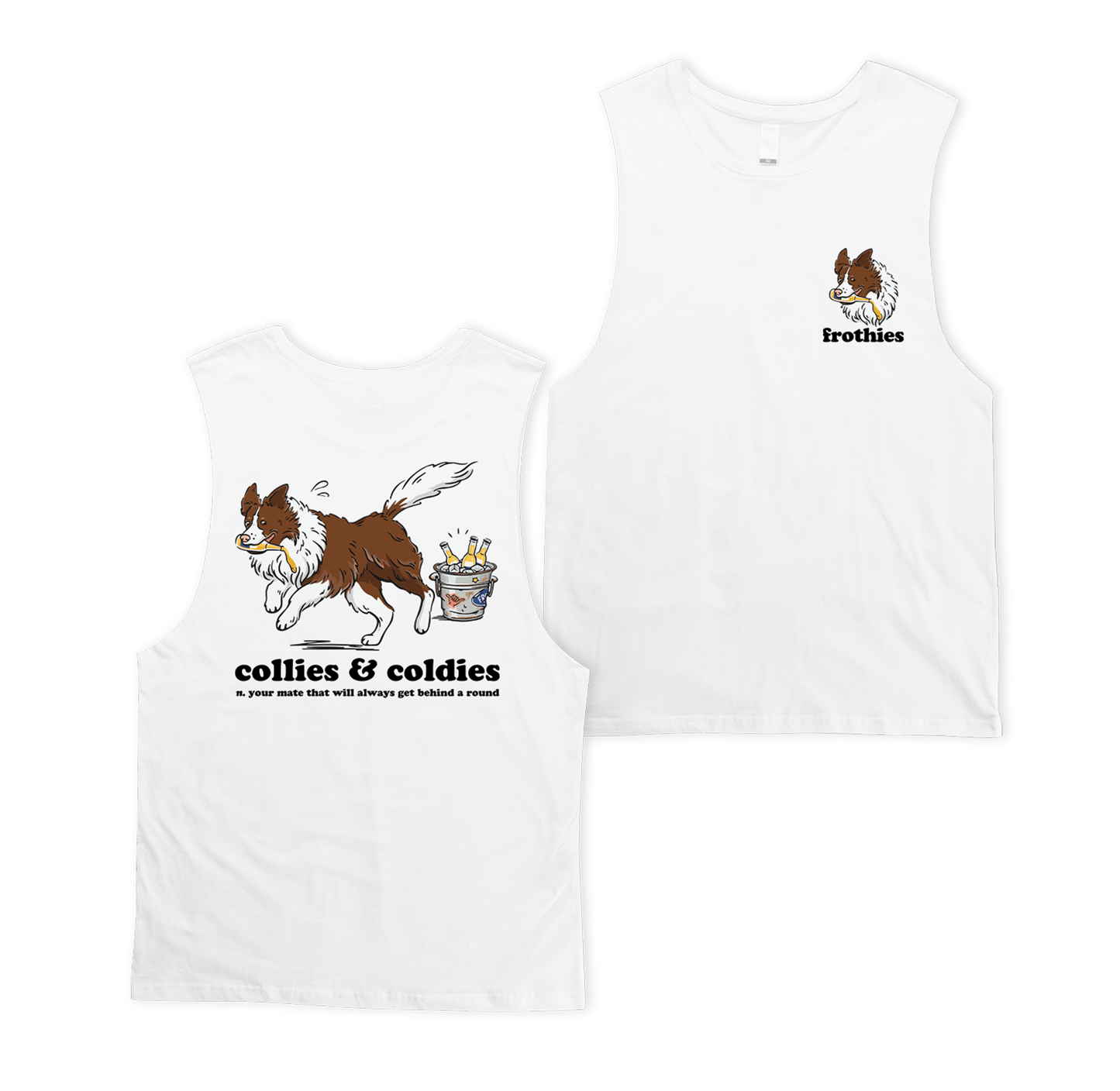 Collies & Coldies Muscle Tee Muscle Tanks Frothies