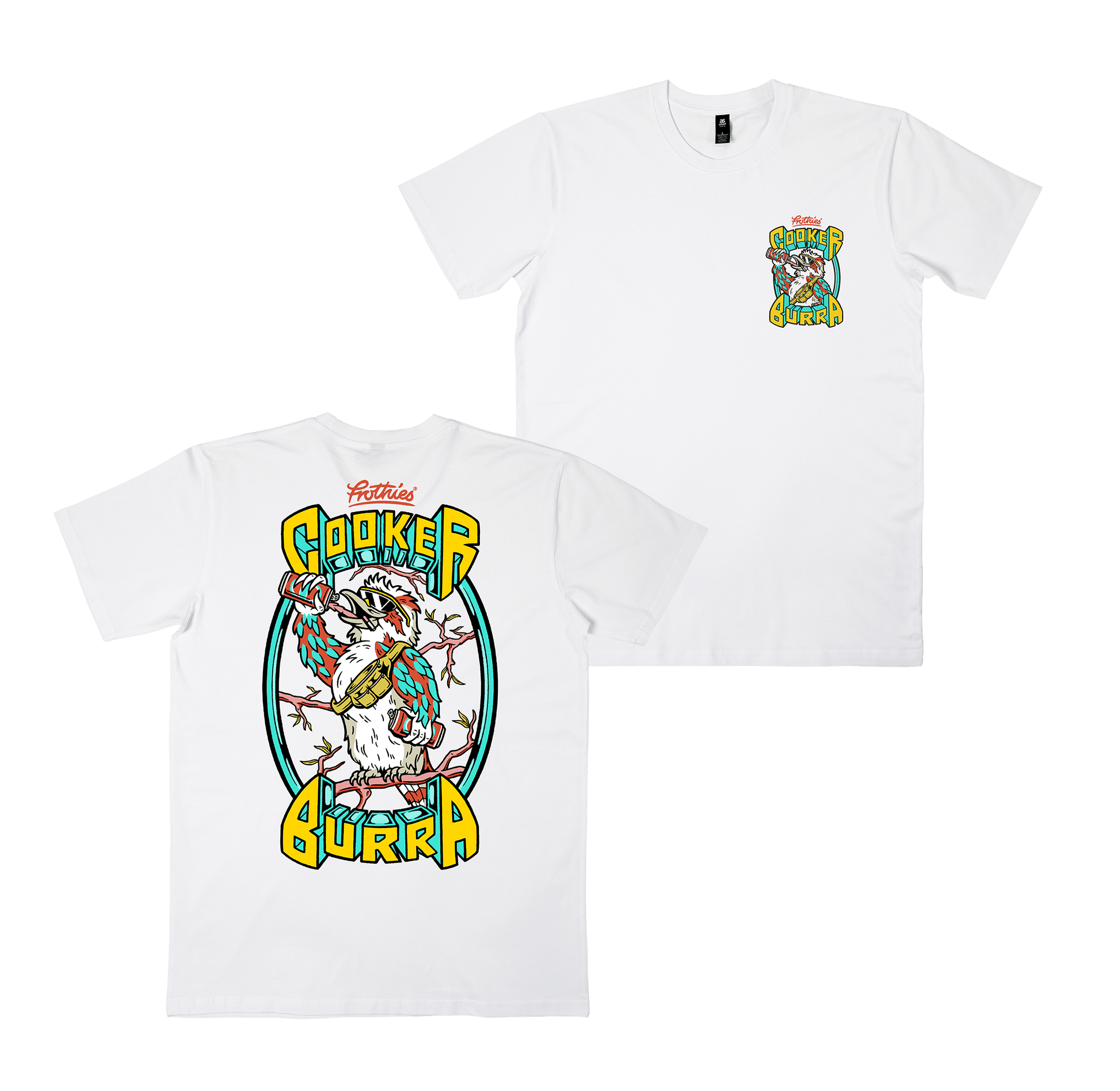 Cookerburra Tee White T-Shirt Frothies