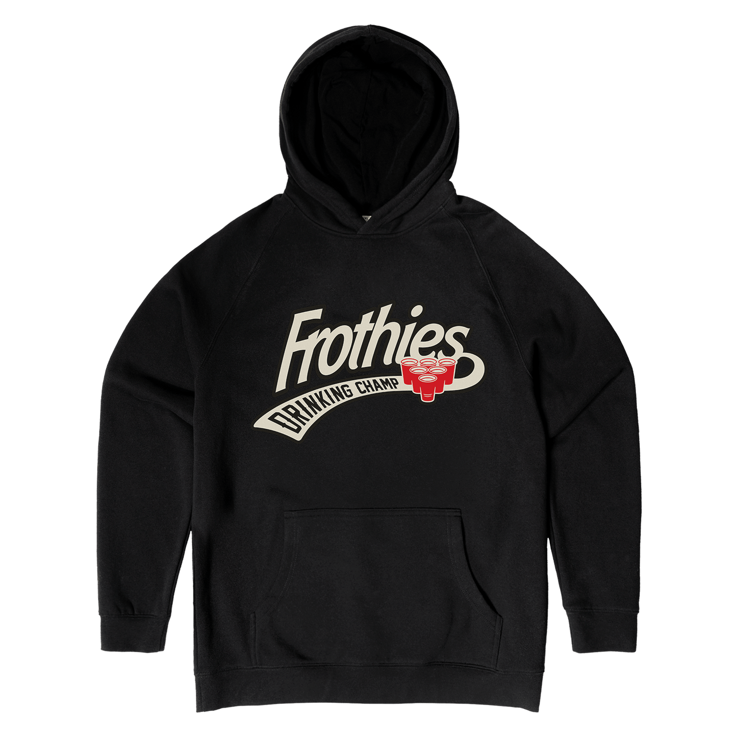 Drinking Champ Hoodie Black Hoodie Frothies