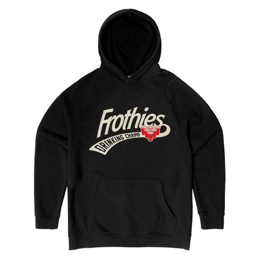 Drinking Champ Hoodie Black Hoodie Frothies