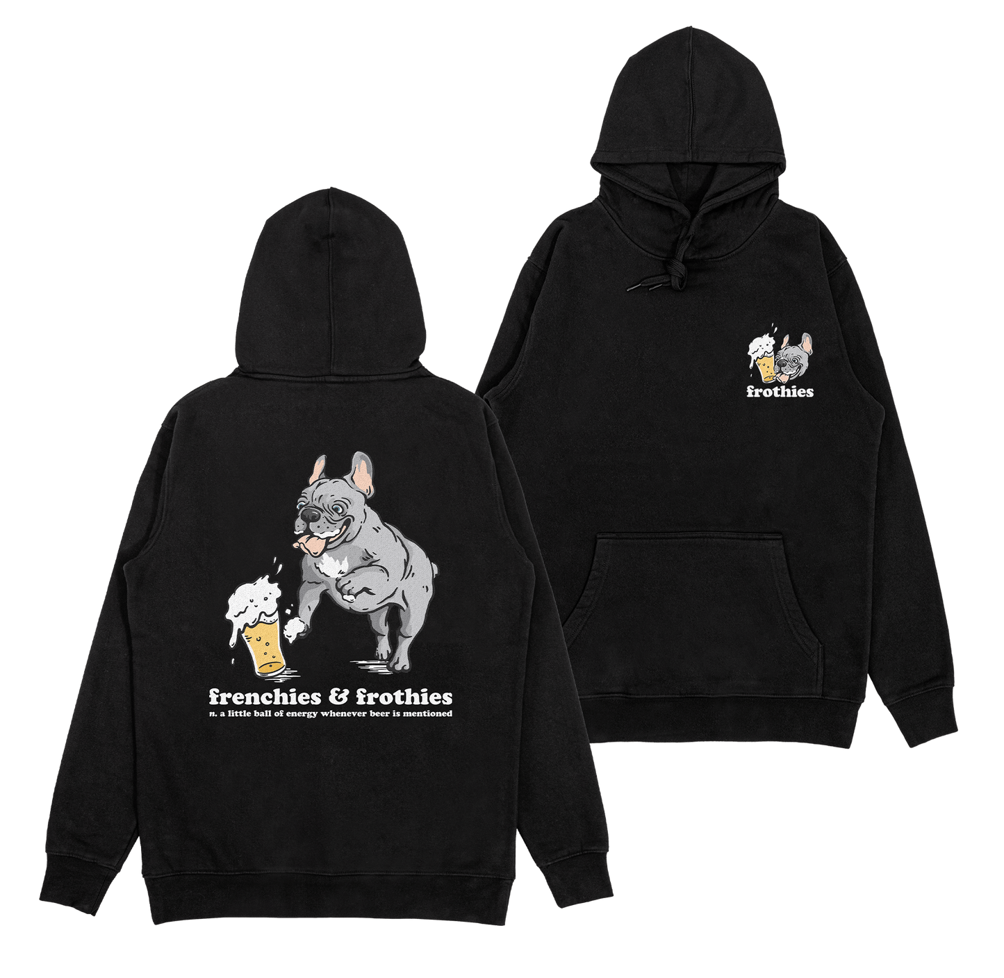 Frenchies & Frothies Hoodie Hoodie Frothies