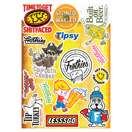 Frothies Sticker Sheet Sticker Frothies