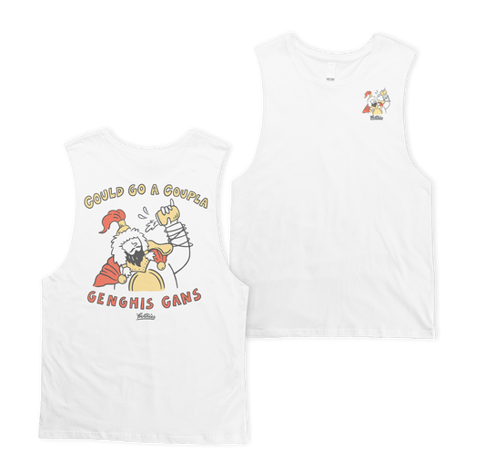 Genghis Cans Muscle Tee White T-Shirt Frothies