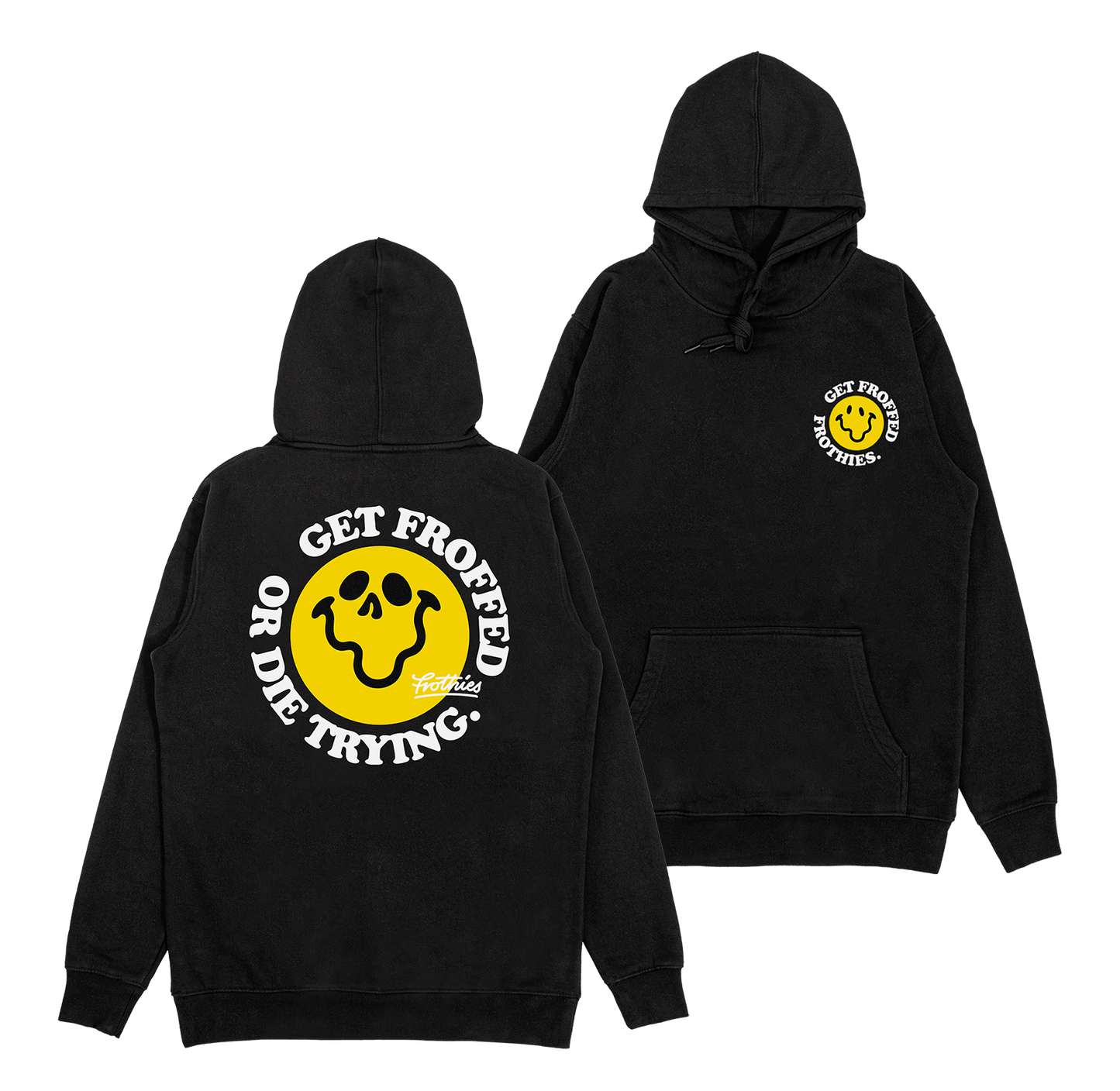Get Froffed 3 Hoodie Black Hoodie Frothies