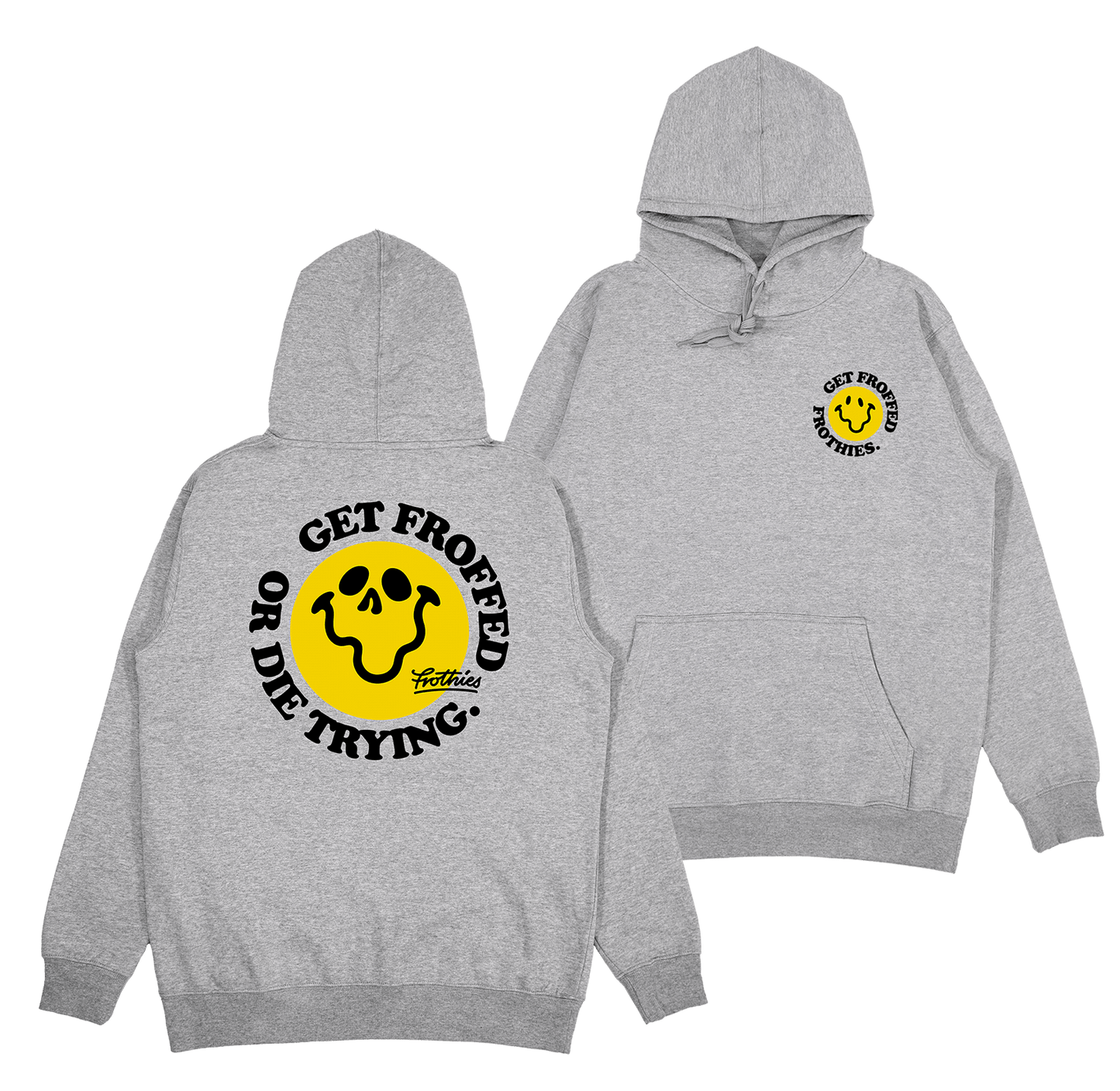 Get Froffed 3 Hoodie Grey Hoodie Frothies