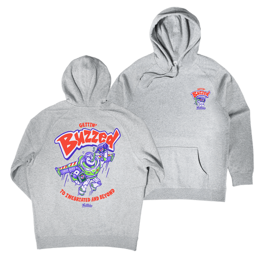 Gettin' Buzzed Hoodie Grey Hoodie Frothies