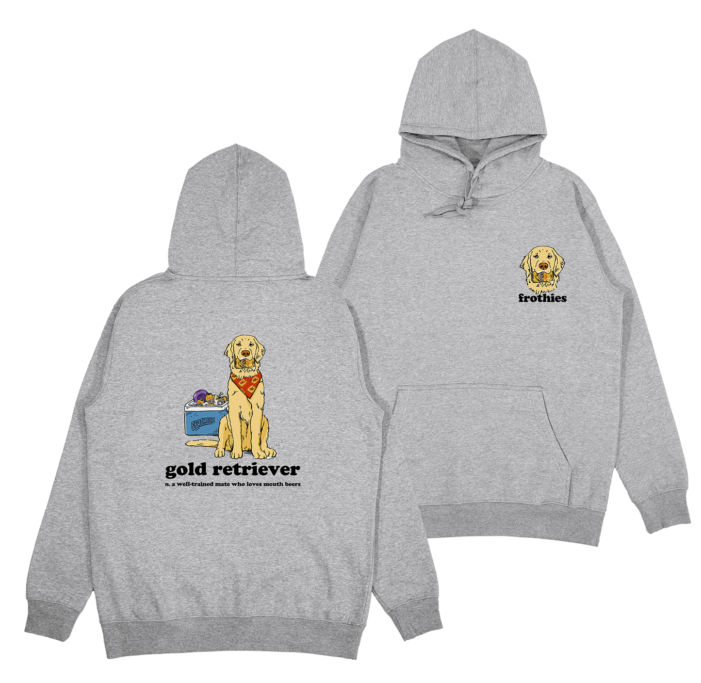 Gold Retriever Hoodie Hoodie Frothies