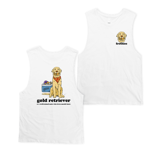 Gold Retriever Muscle Tee Muscle Tanks Frothies