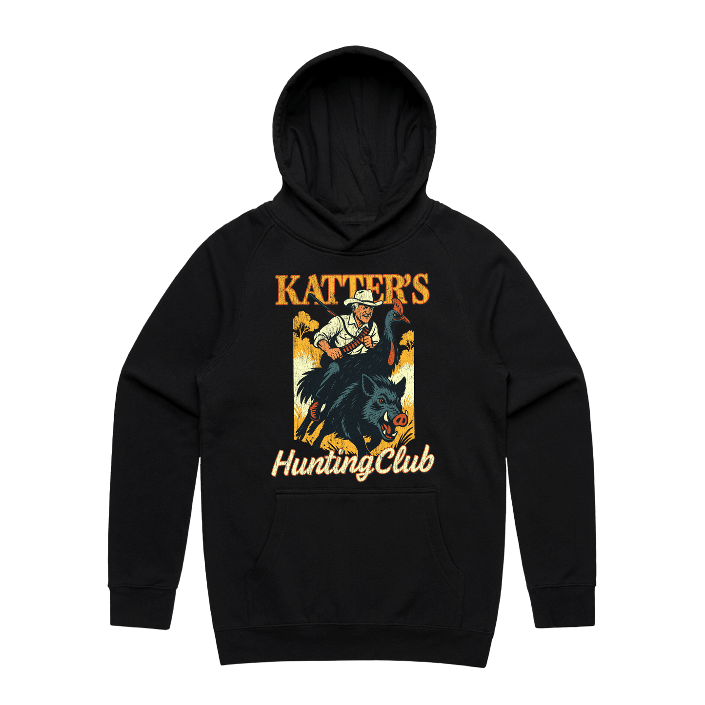 Katter's Hunting Club Hoodie Black Hoodie Frothies