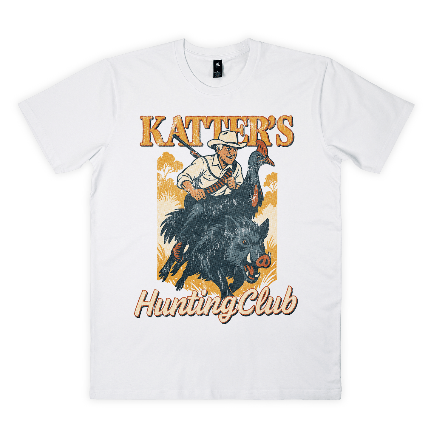 Katter's Hunting Club White T-Shirt Frothies