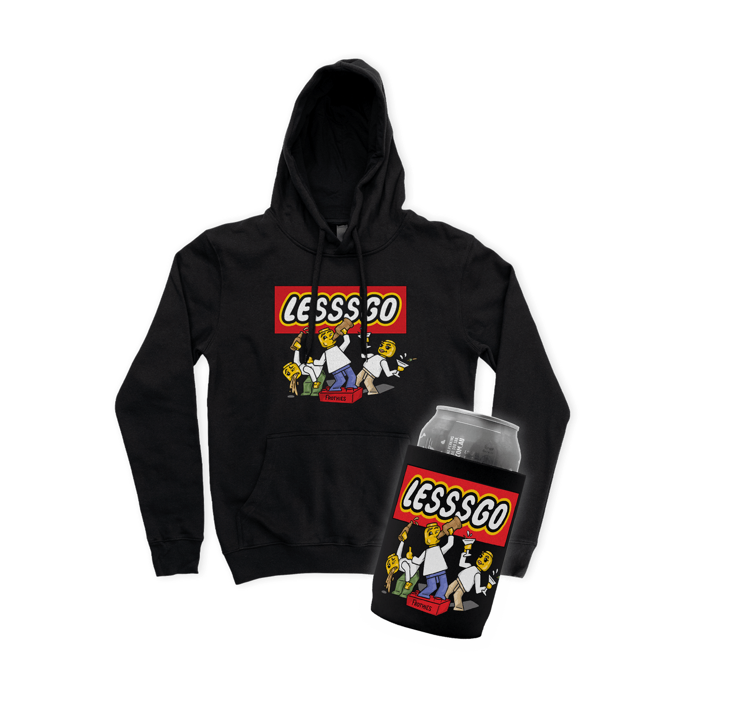 Lesssgo Hoodie And Cooler Bundle Bundle Frothies