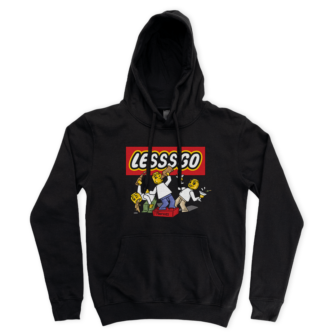 Lesssgo Hoodie Black Hoodie Frothies