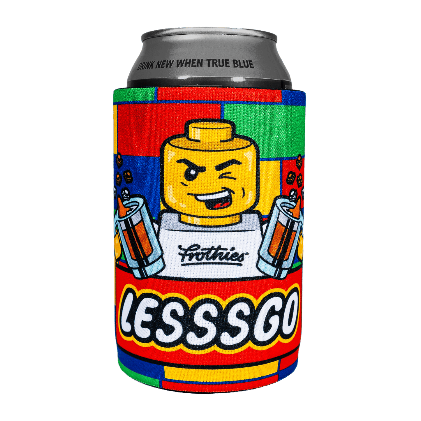 Lesssgo Man Stubby Cooler Stubby Cooler Frothies