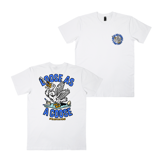 Loose Goose Tee White T-Shirt Frothies