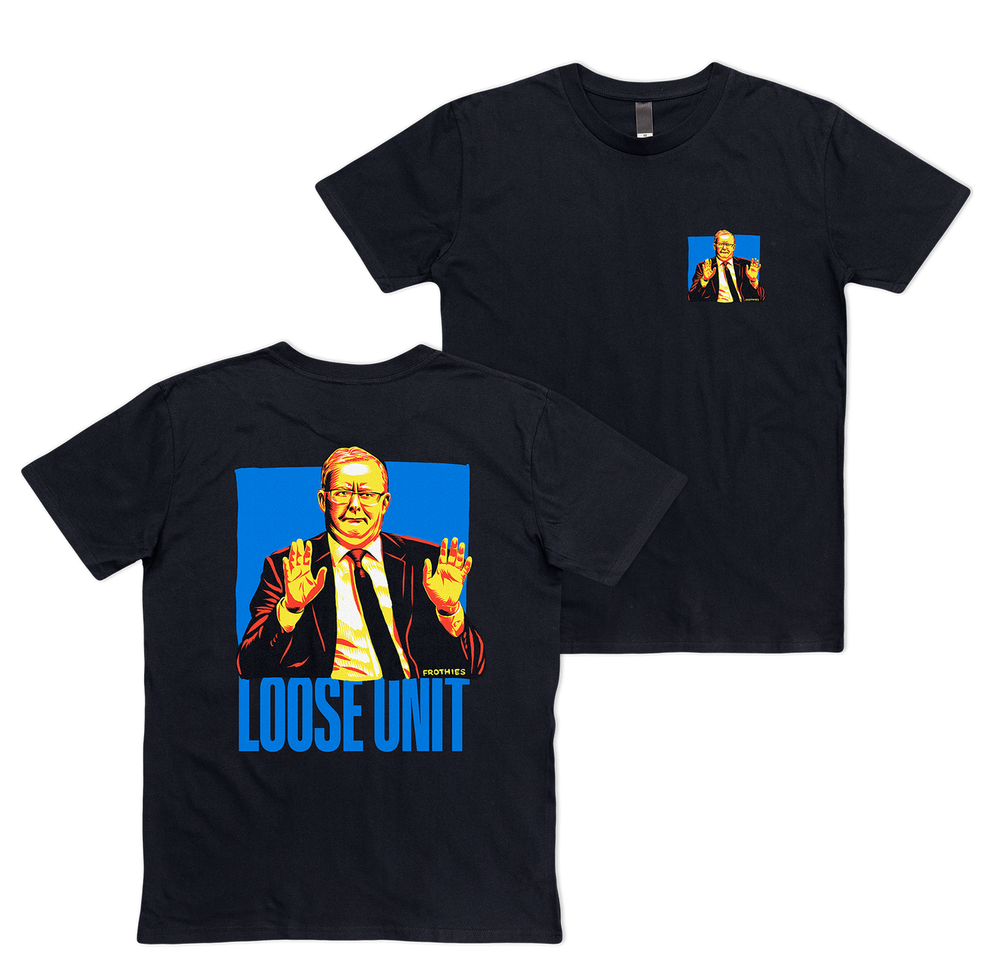 Loose Unit Double Sided Tee Shirts & Tops Frothies