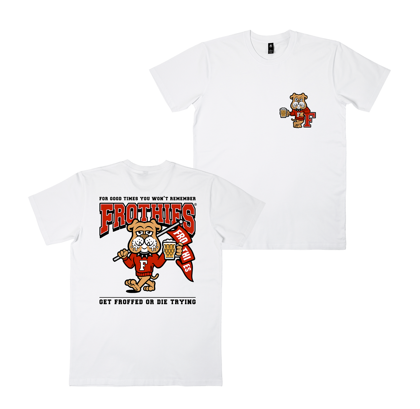 Mascot Tee White T-Shirt Frothies