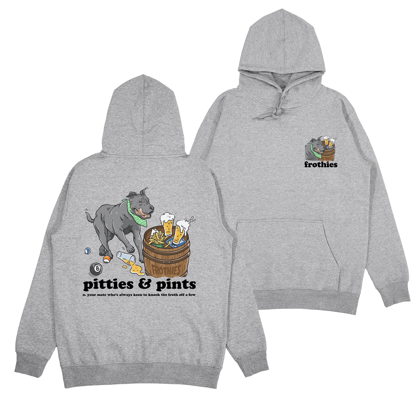 Pitties & Pints Hoodie Frothies