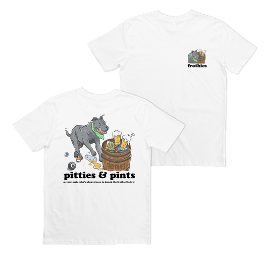 Pitties & Pints Tee T-Shirt Frothies