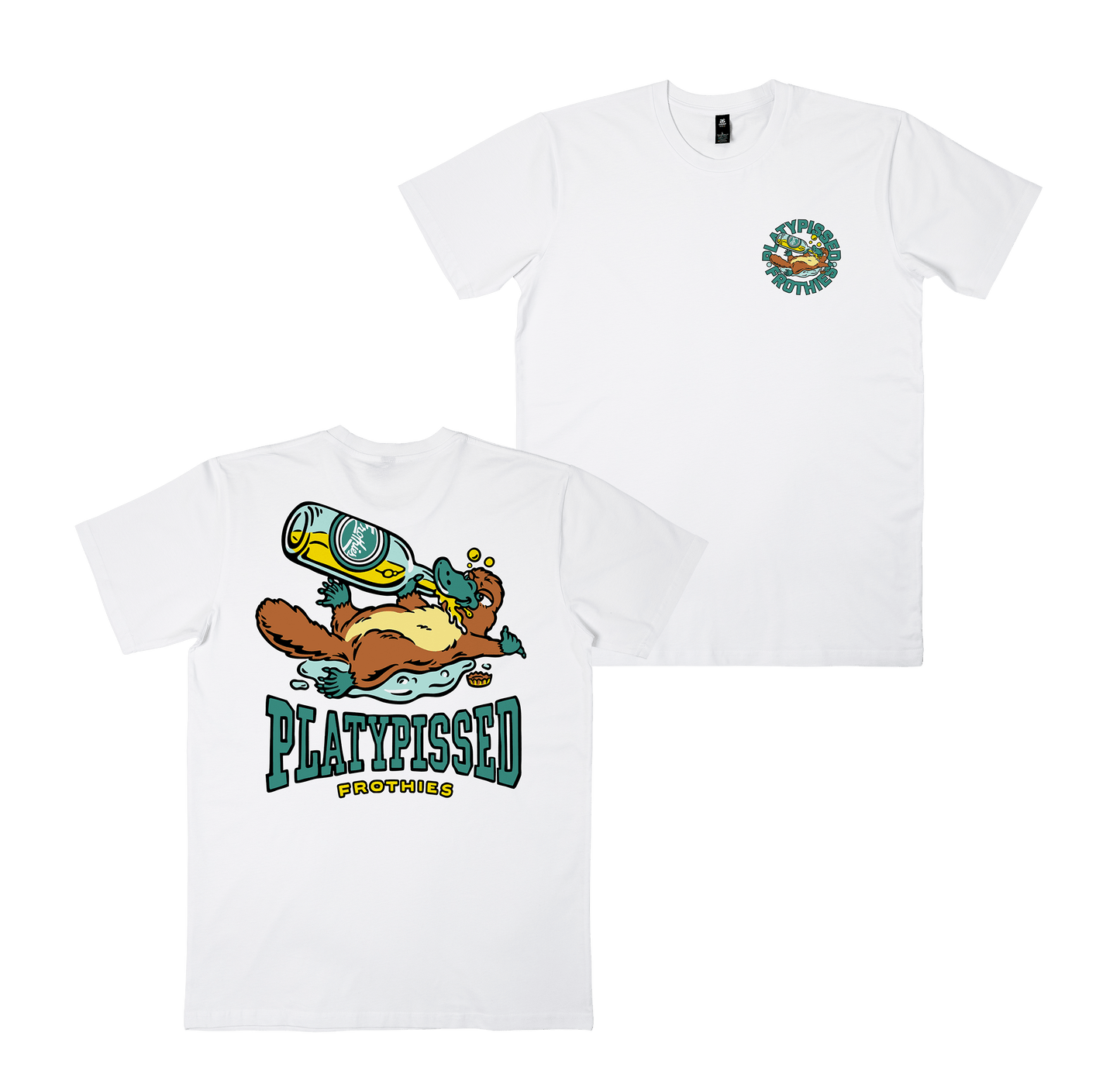 Platypissed Tee White T-Shirt Frothies